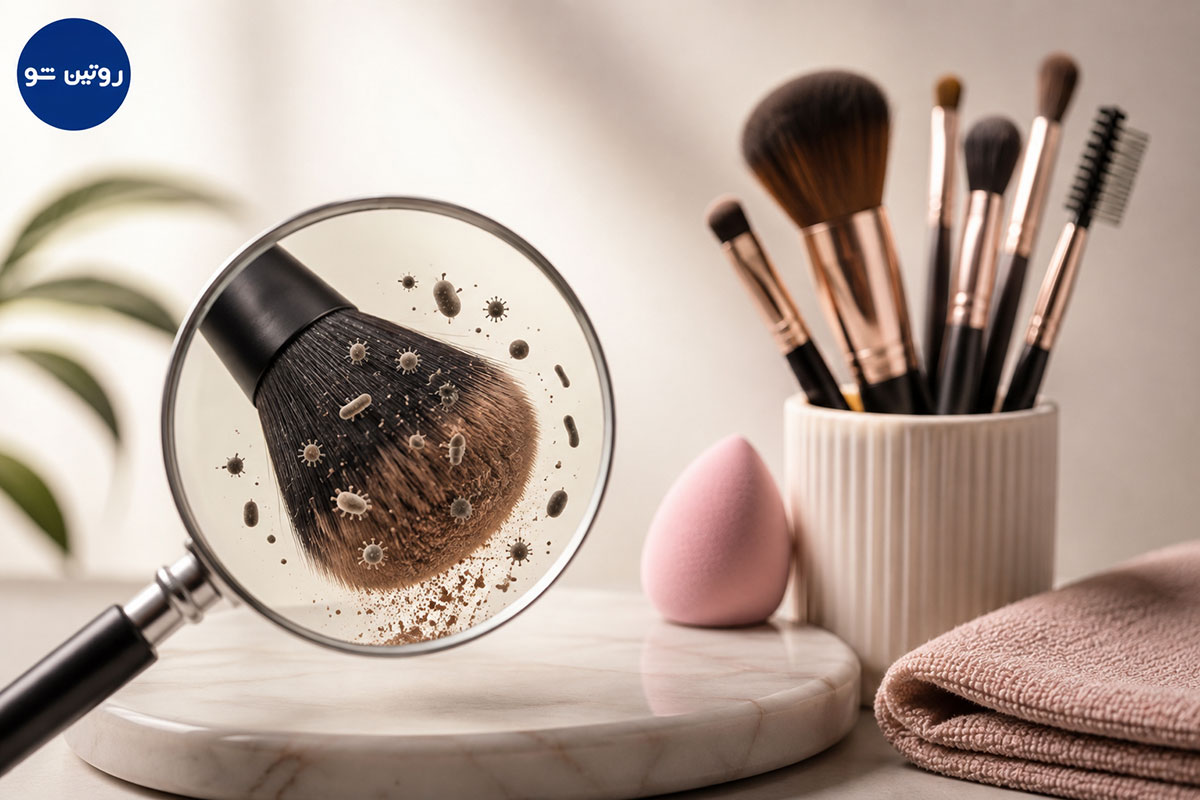 استفاده از براش کثیف برای آرایش